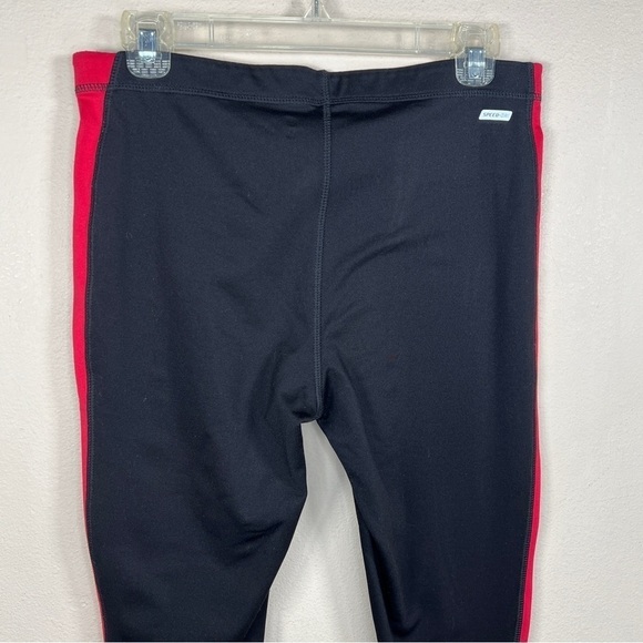 MEDIUM ENERGY ZONE BLACK PINK ACCENT THERMAL PANTS LEGGINGS STRETCH - Picture 5 of 8